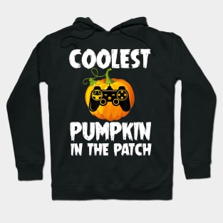 Coolest Pumpkin In Patch Video Gamer Halloween Costume Hoodie